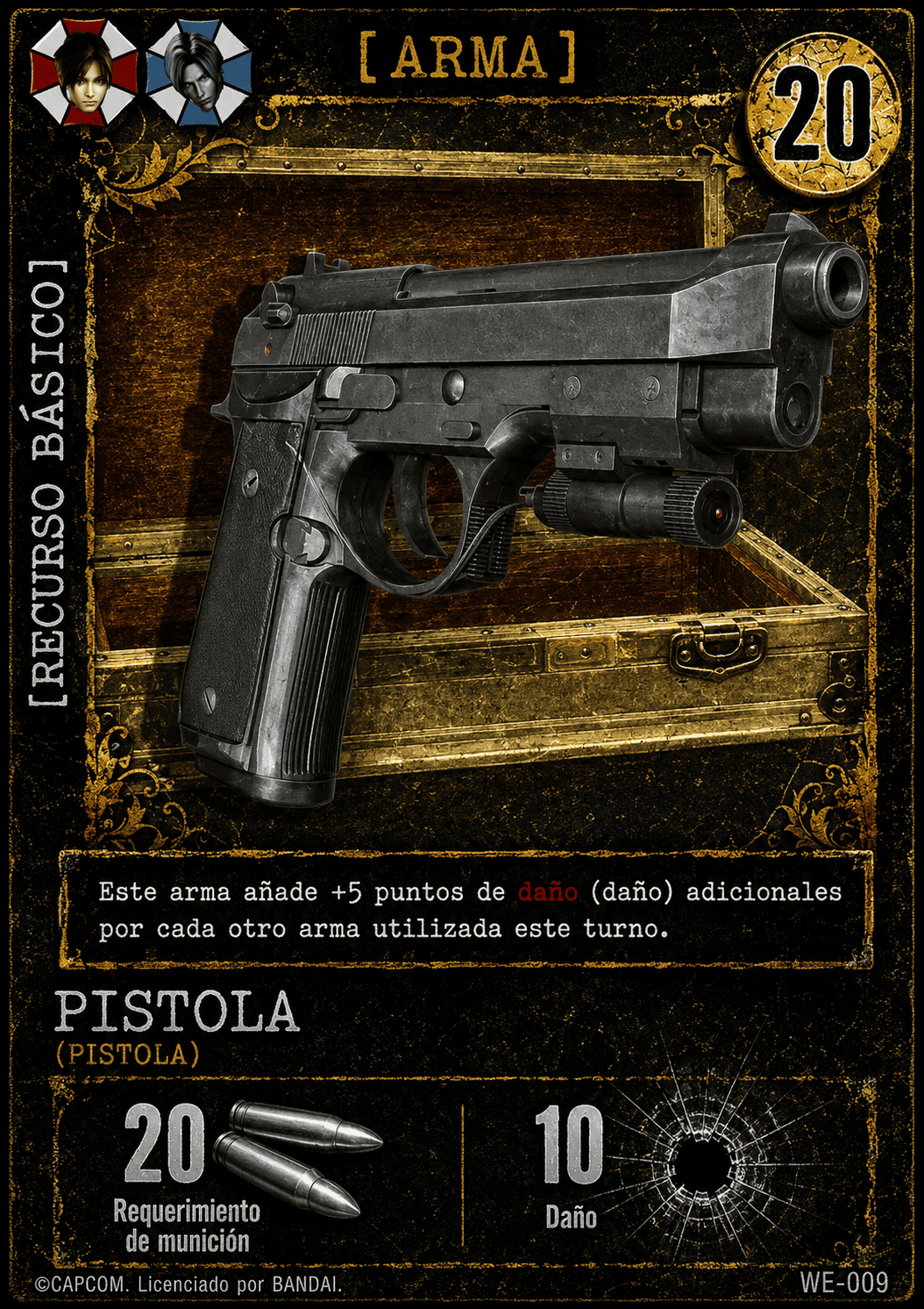 Carta de arma simulada